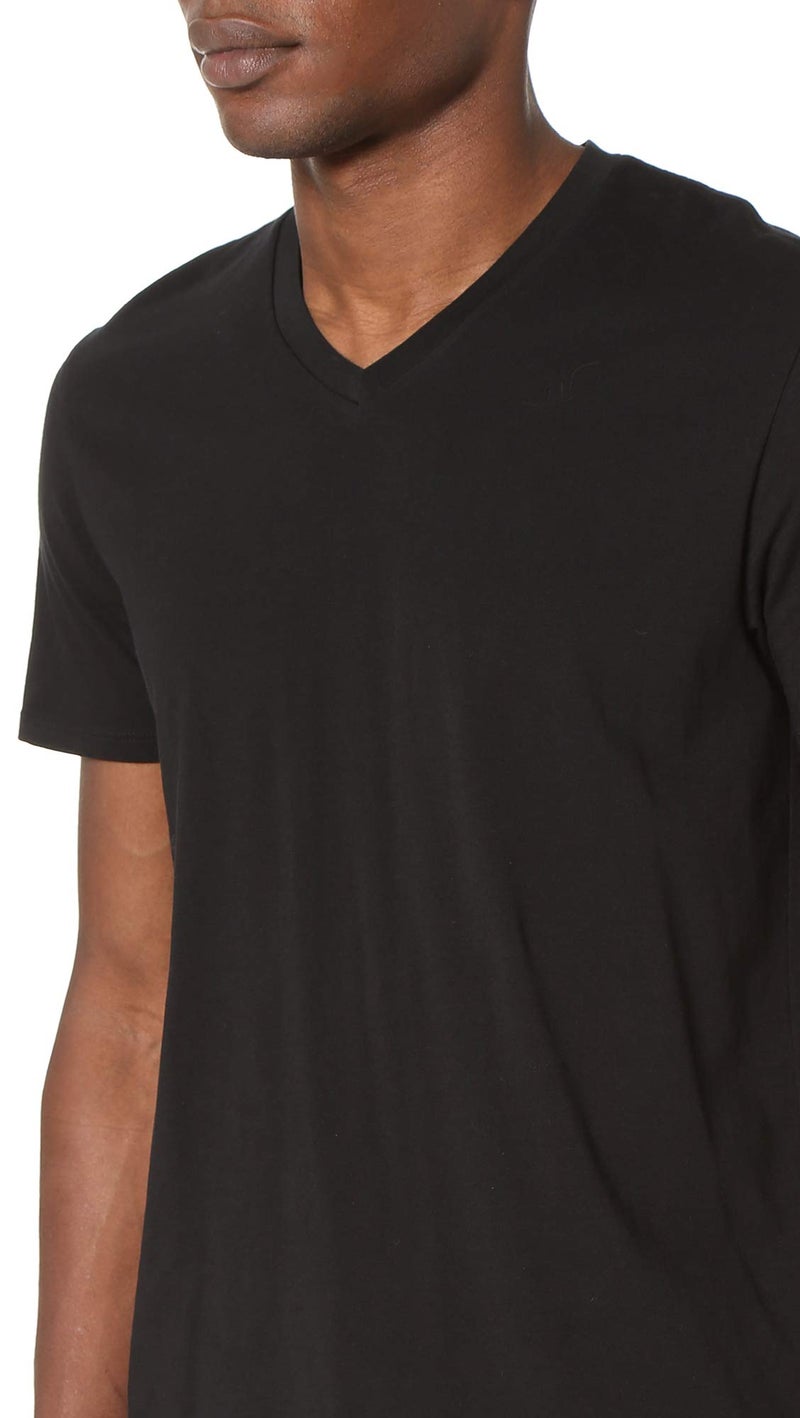 Vince Mens V-Neck T-Shirt T Shirt, Black, X-Large US - Image 5